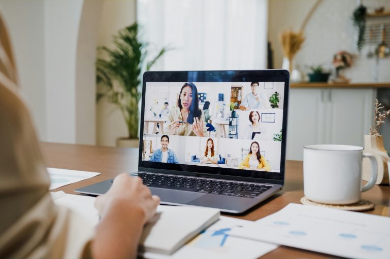 people on a Zoom call discussing AI visibility and AI search results