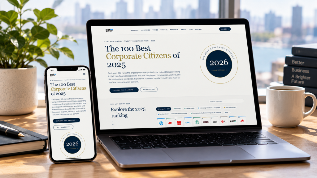The 100 Best Corporate Citizens Ranking Has a New Website Ahead of the 2026 Release